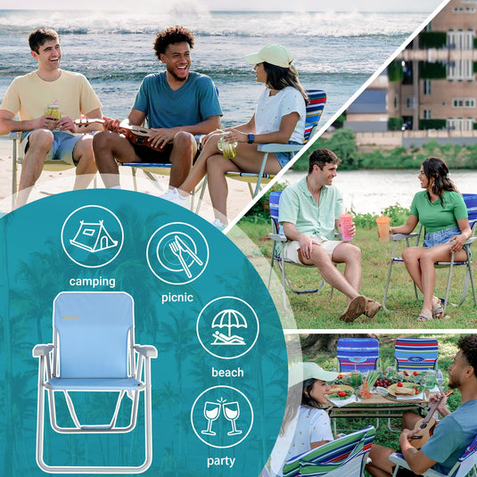 WEJOY Tall Beach Chair