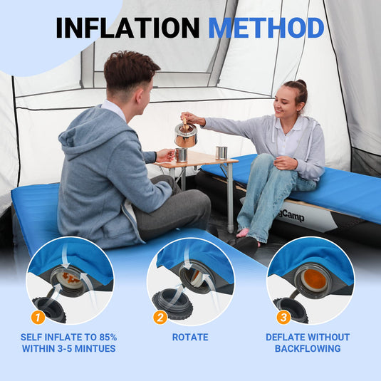 KingCamp 3-Inch Self-Inflating Foam Camping Mat