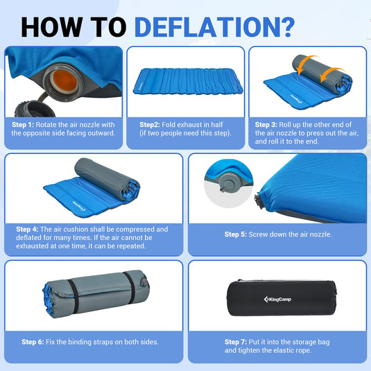 KingCamp 3-Inch Self-Inflating Foam Camping Mat