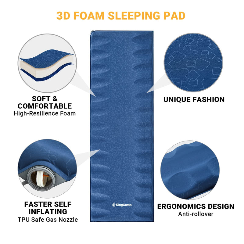 Load image into Gallery viewer, KingCamp PARADOX 5 Self-Inflating Sleeping Pad
