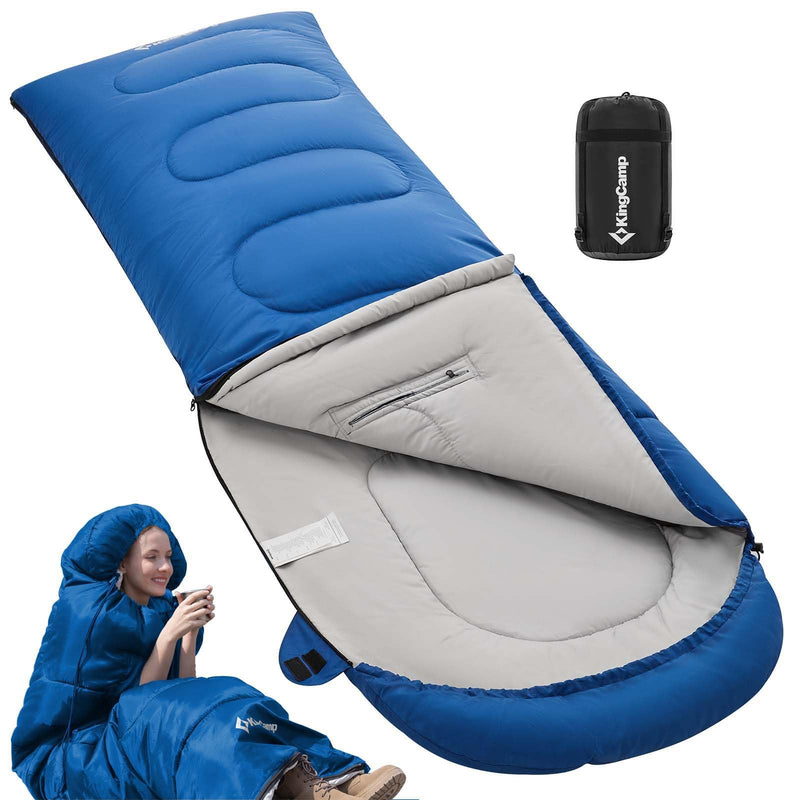 Load image into Gallery viewer, KingCamp LONA 250 Wearable Sleeping Bags Blue
