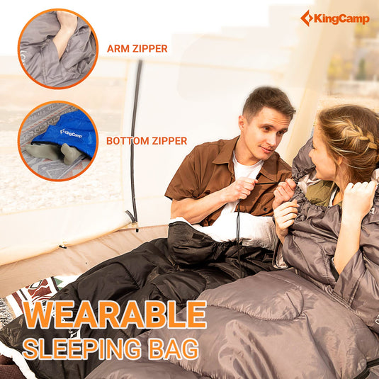 KingCamp LONA 250 Wearable Sleeping Bags Backpacking
