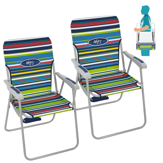 WEJOY Beach Chair Striped