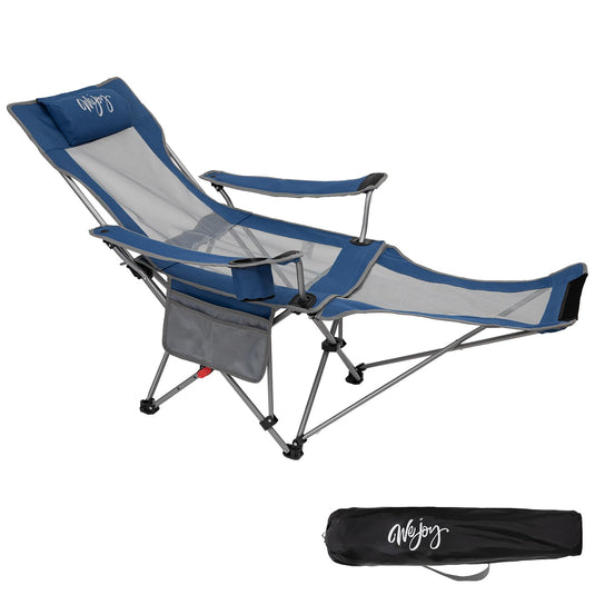 WEJOY FOLDING RECLINER CHA Folding Chair Blue