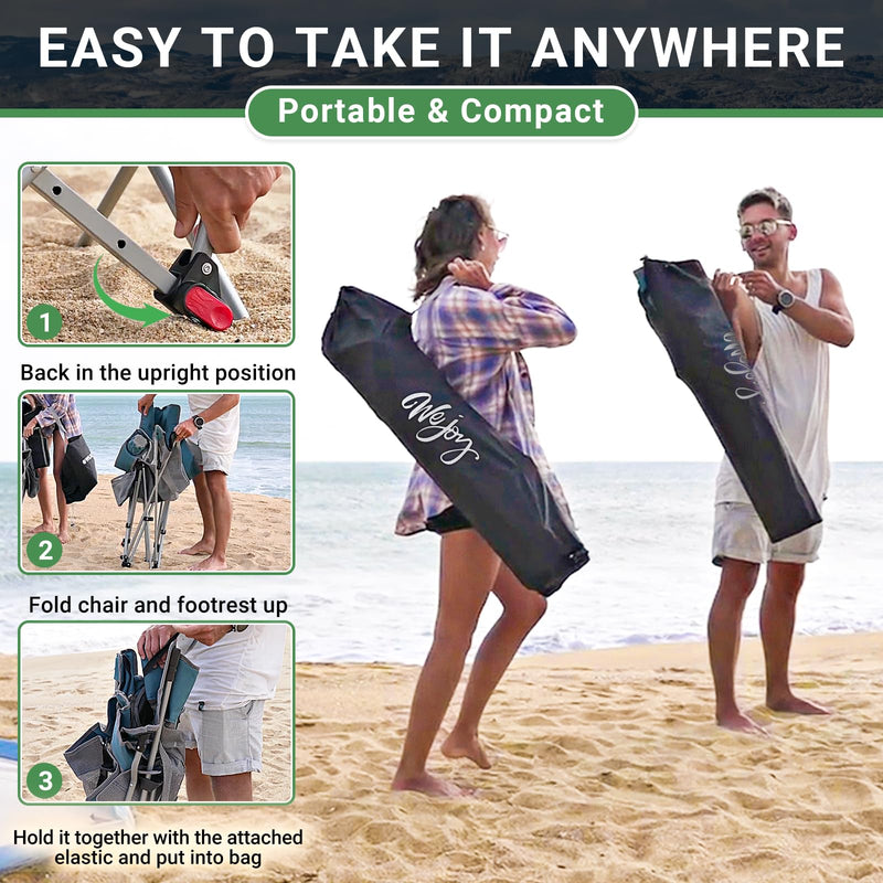 Load image into Gallery viewer, WEJOY FOLDING RECLINER CHA Folding Chair Blue
