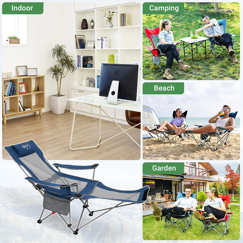 Load image into Gallery viewer, WEJOY FOLDING RECLINER CHA Folding Chair Blue
