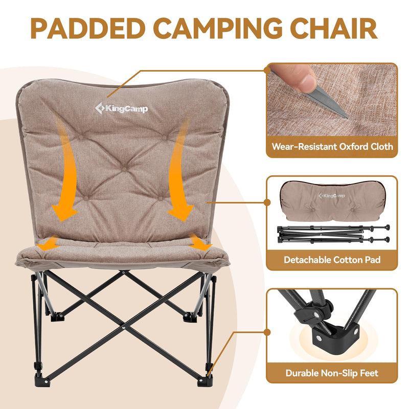 Load image into Gallery viewer, KingCamp C20 B Oversized Butterfly Padded Camp Chair
