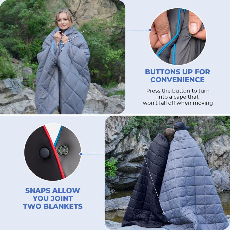 Load image into Gallery viewer, KingCamp Lightweight Camping Blanket Machine Washable Picnic Blanket
