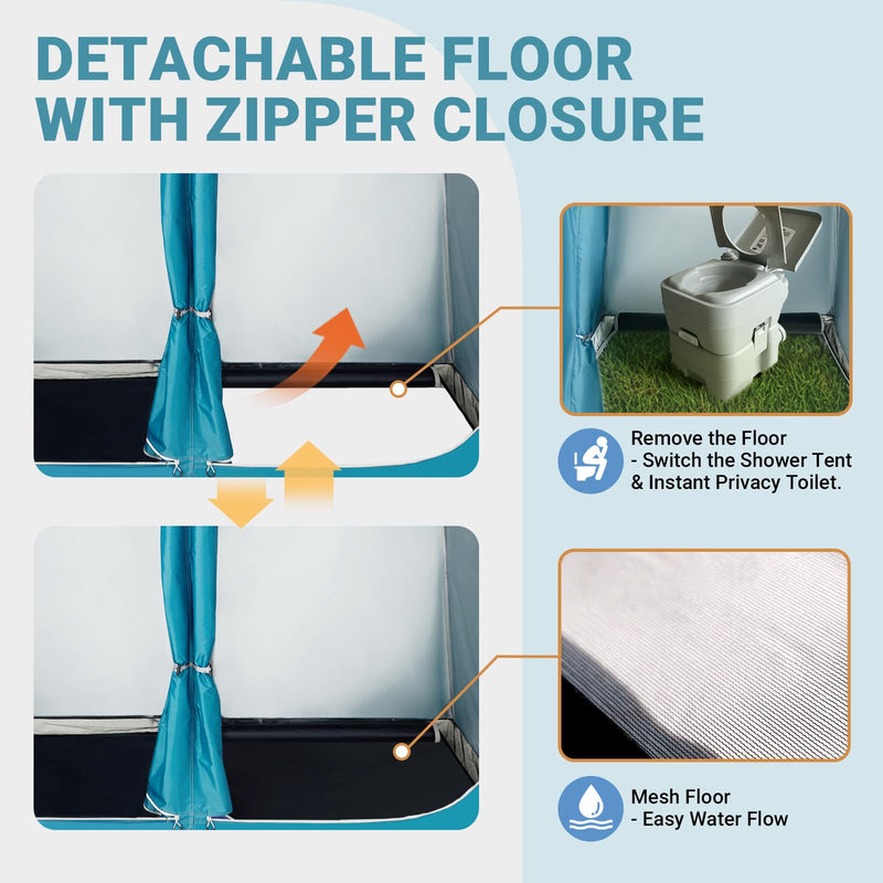 Load image into Gallery viewer, KingCamp Outdoor Shower Tents for Camping Portable Instant Pop Up Privacy Tent
