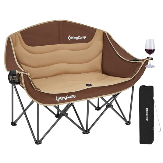 KingCamp Double Sofa Chair Camping Loveseat Coffee