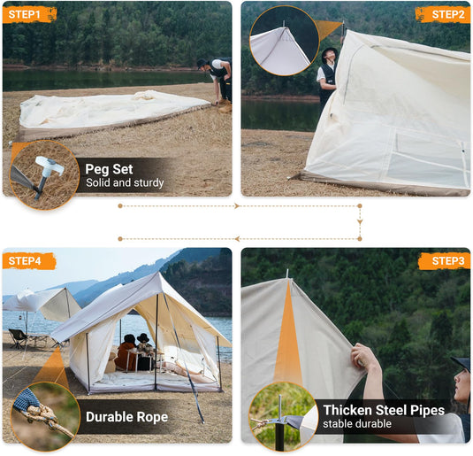 KingCamp Mountain In C2 Canvas Cabin Tent