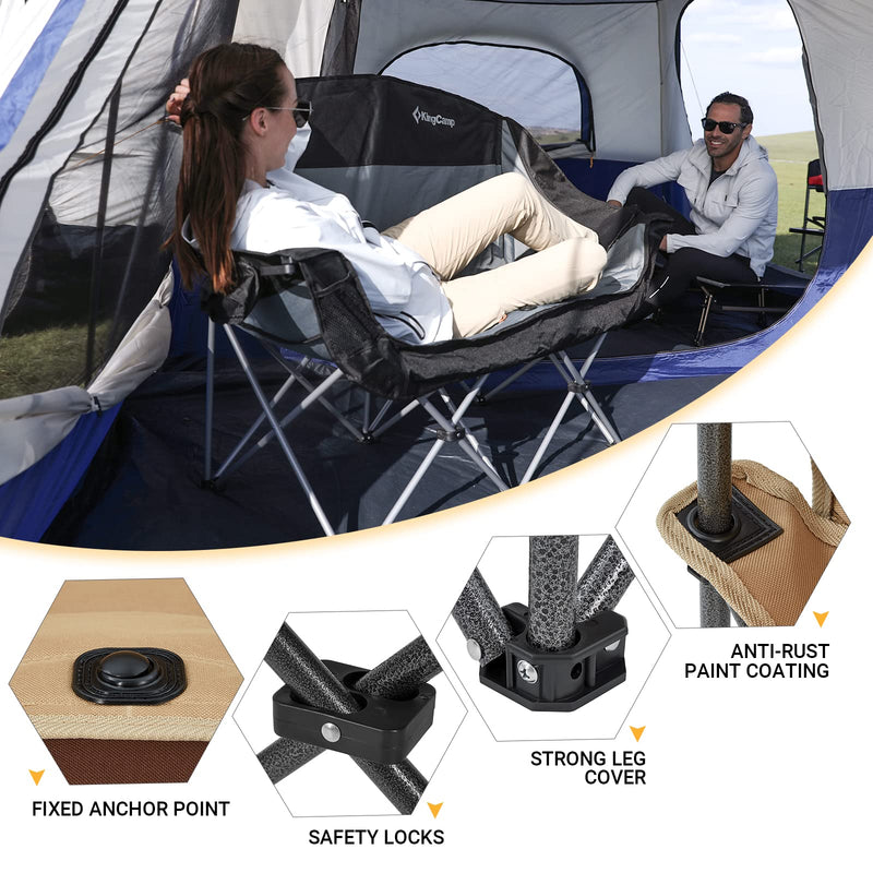 Load image into Gallery viewer, KingCamp Double Sofa Chair Camping Loveseat
