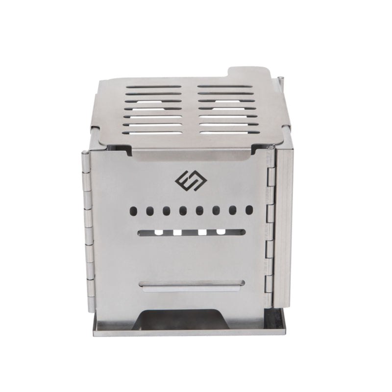 Load image into Gallery viewer, Cook'n'Escape Ultralight Wood Stove – Portable Titanium Grill &amp; Secondary Burn Camp Stove
