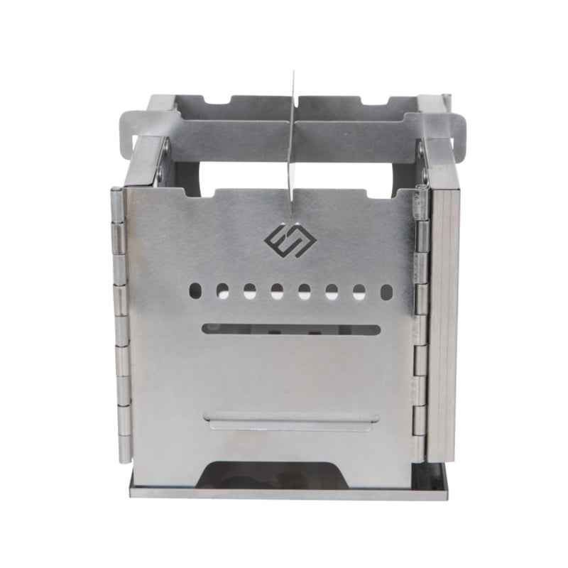 Load image into Gallery viewer, Cook'n'Escape Ultralight Wood Stove – Portable Titanium Grill &amp; Secondary Burn Camp Stove
