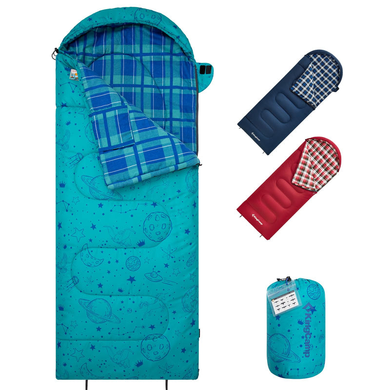 Load image into Gallery viewer, KingCamp Galaxy Zoo C 300 Kids&#39; Hooded Sleeping Bag
