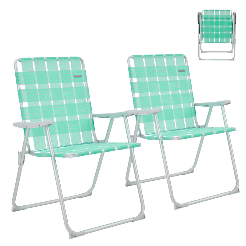 Load image into Gallery viewer, WEJOY South Molle Plus Beach Chair green 2 PACK
