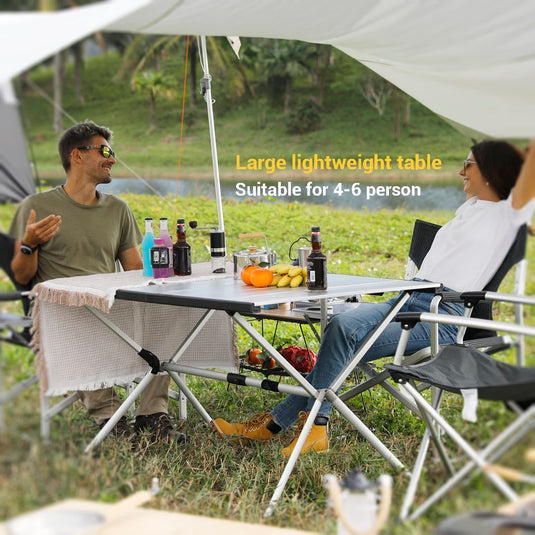 KingCamp Aluminum Roll Up Table