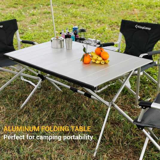 KingCamp Aluminum Roll Up Table