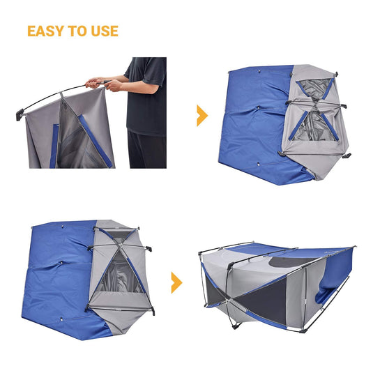 KingCamp MARASUSA Oversize Camping Shower Tent 2 Room Outdoor Toilet Tent