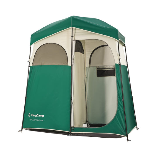 KingCamp MARASUSA Oversize Camping Shower Tent 2 Room Outdoor Toilet Tent