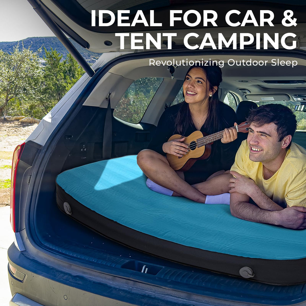 FUNDANGO Self Inflating Sleeping Pad Memory Foam Camping Mattress