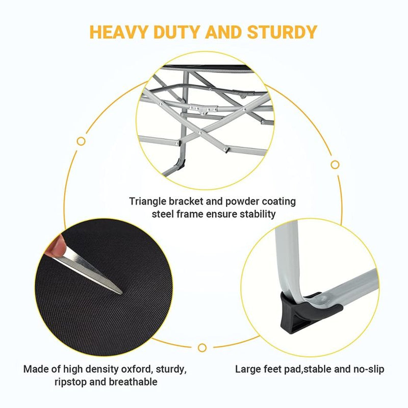 Load image into Gallery viewer, FUNDANGO Portable Director Chair Heavy Duty and Sturdy
