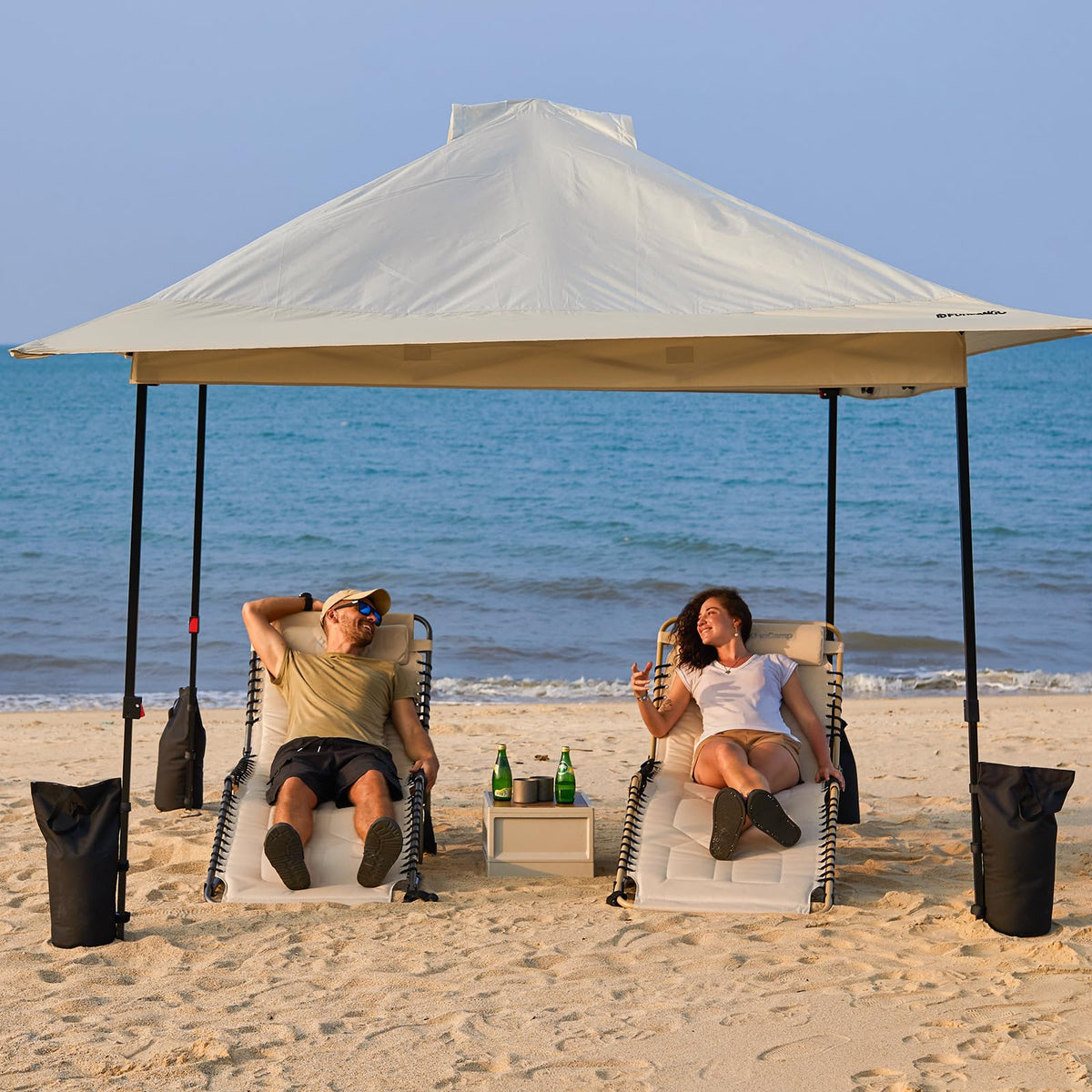 FUNDANGO 10x10ft Pop Up Outdoor Canopy Tent Sun Shelter Tent