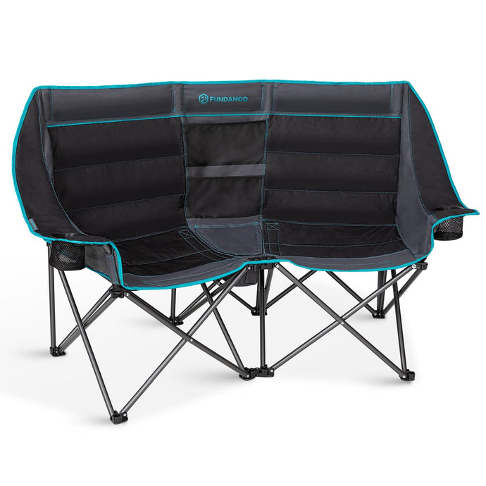 FUNDANGO 2-Person Oversized Padded Loveseat with Cooler