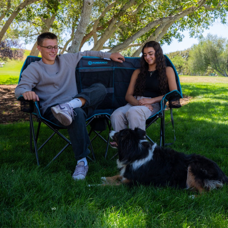 Load image into Gallery viewer, FUNDANGO 2-Person Oversized Padded Loveseat with Cooler
