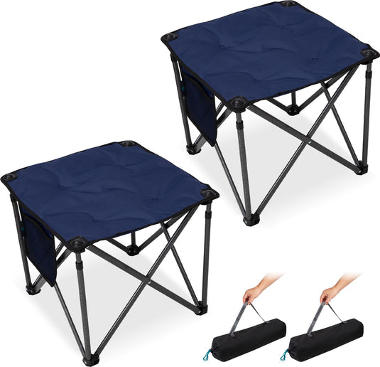 FUNDANGO Camping Stool PLUS 18 Inch Blue
