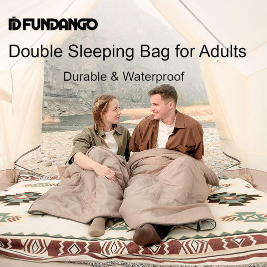 FUNDANGO Double Camping Sleeping Bags with Pillows