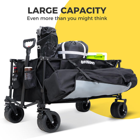 FUNDANGO Folding Wagon 180L Dual Chassis Camping Wagon