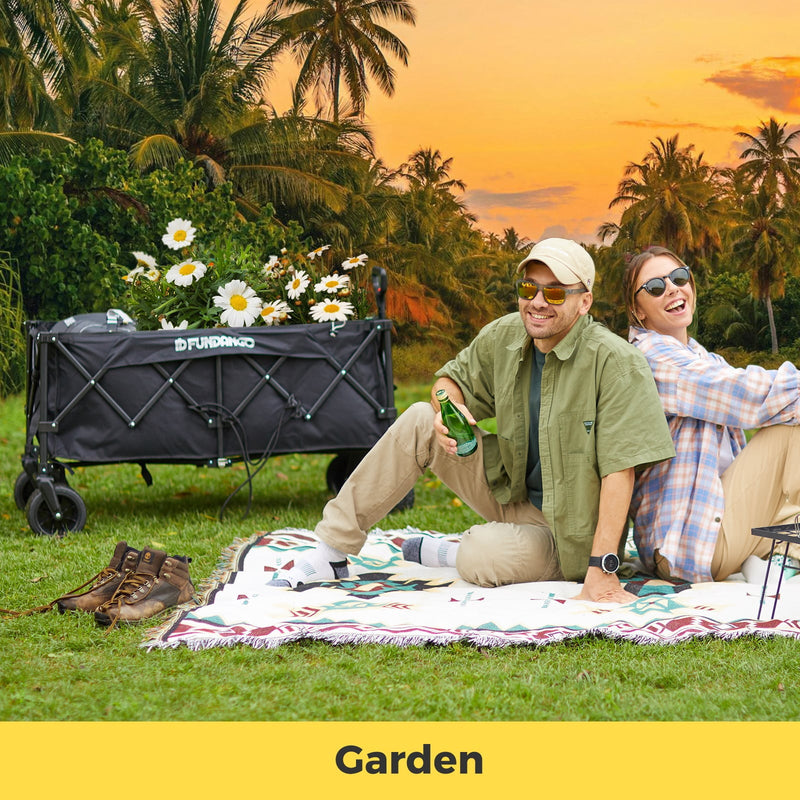 Load image into Gallery viewer, FUNDANGO Folding Wagon 180L Dual Chassis Camping Wagon
