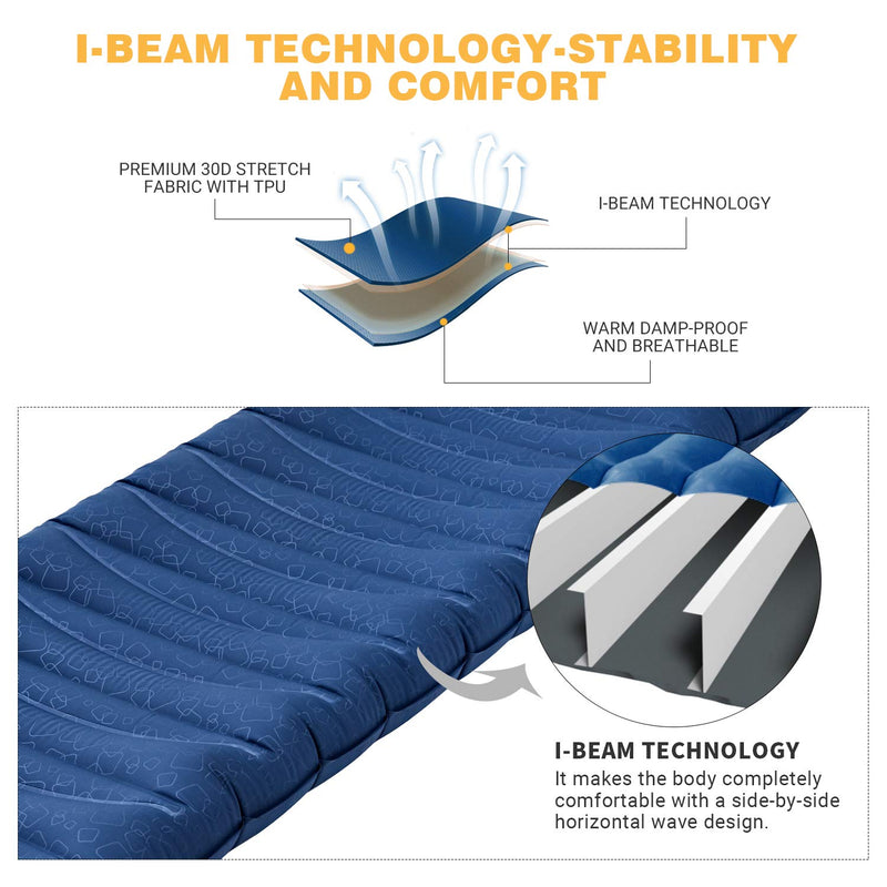 Load image into Gallery viewer, KingCamp DELUXE DOUBLE 10.0 Double Air Pad
