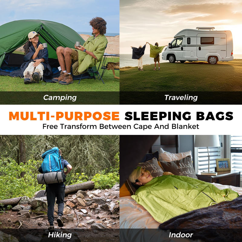 Load image into Gallery viewer, KingCamp Camping Wearable Blanket Poncho
