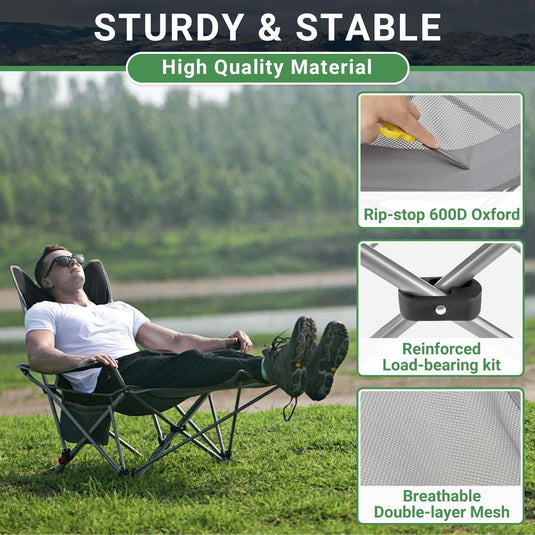 WEJOY FOLDING RECLINER CHA Folding Chair Grey