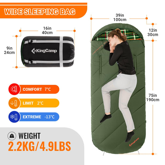 KingCamp Freespace 300 Wearable Sleeping Bag Wide