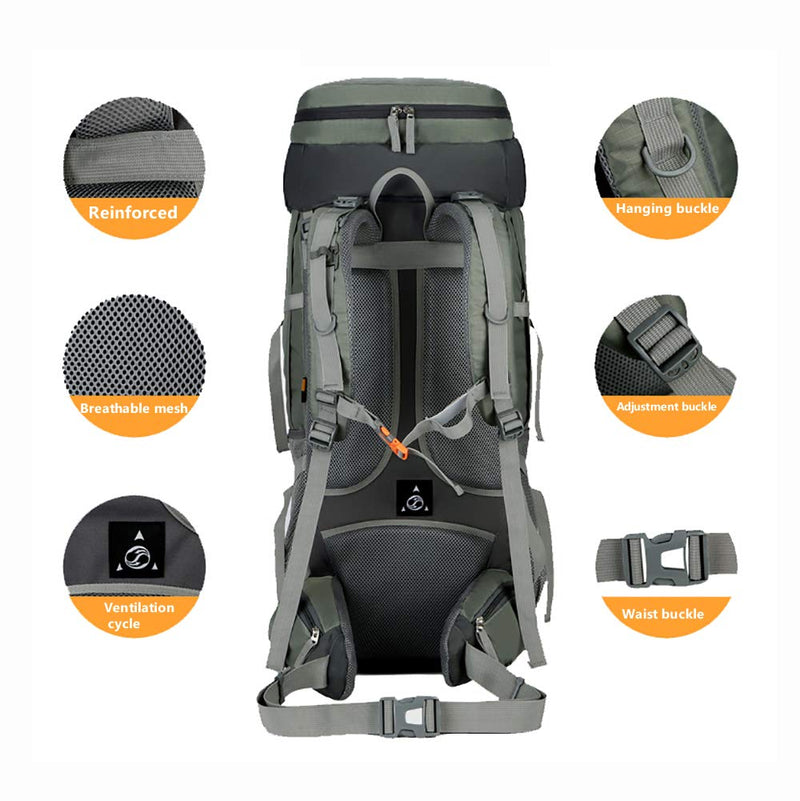 Load image into Gallery viewer, KinWild 75L Camping Hiking Backpacks With Rain Cover
