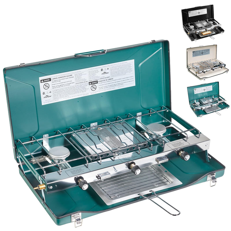 Load image into Gallery viewer, FINEFLAME Portable 3-Burner Camping Stove
