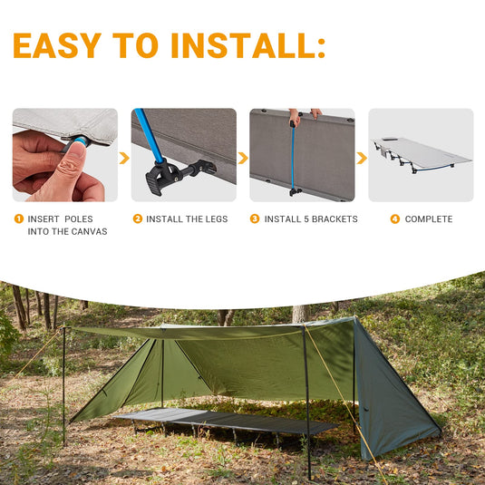 FUNDANGO Aluminum Folding Cot L