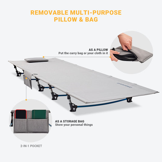 FUNDANGO Aluminum Folding Cot L