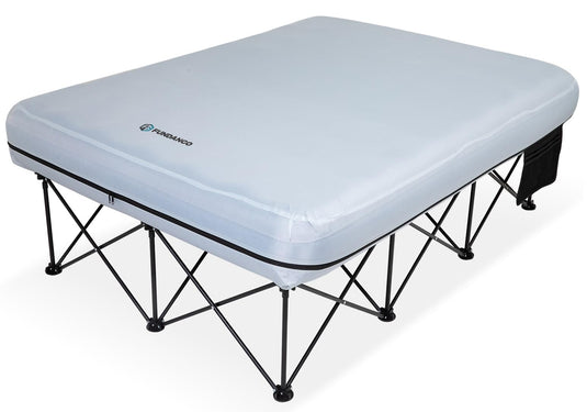 FUNDANGO Queen Camping Cot with Detachable Air Mattress