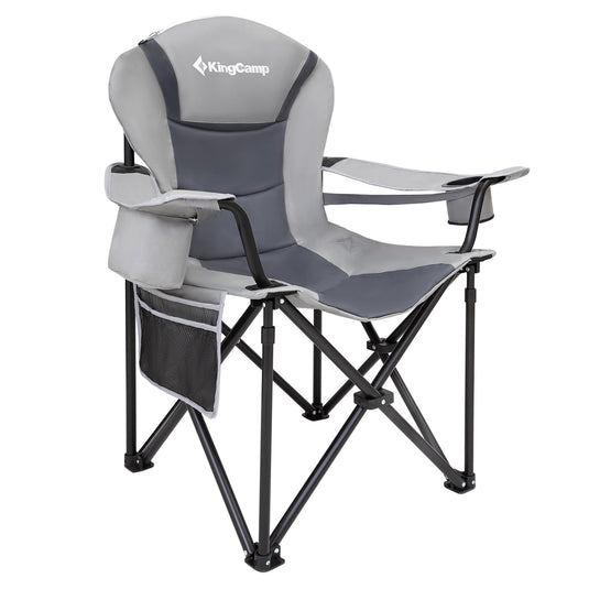 KingCamp Camping Armchair Heavy Duty Ergonomic Padded Arm Chair