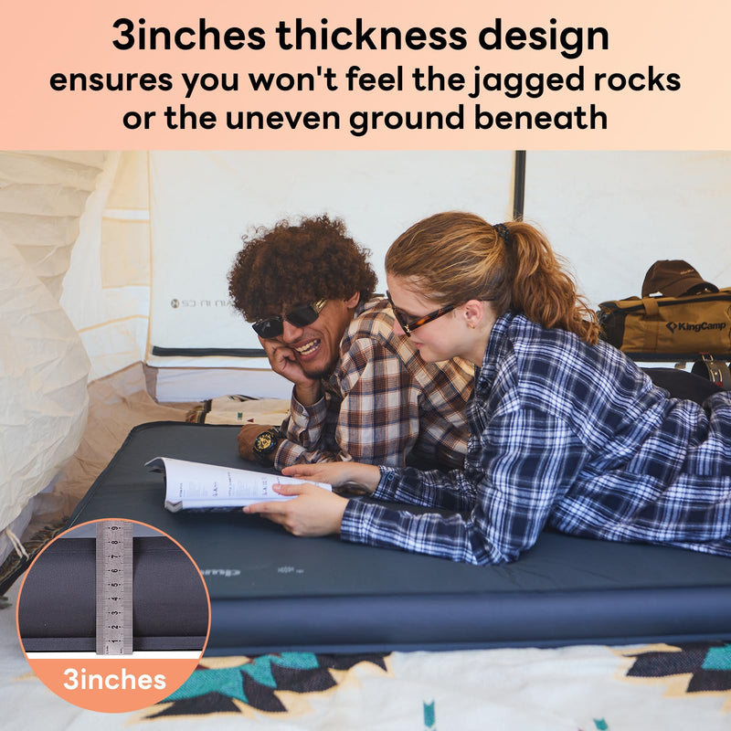 Load image into Gallery viewer, KingCamp Self-Inflating Sleeping Pad with 3D Side Walls
