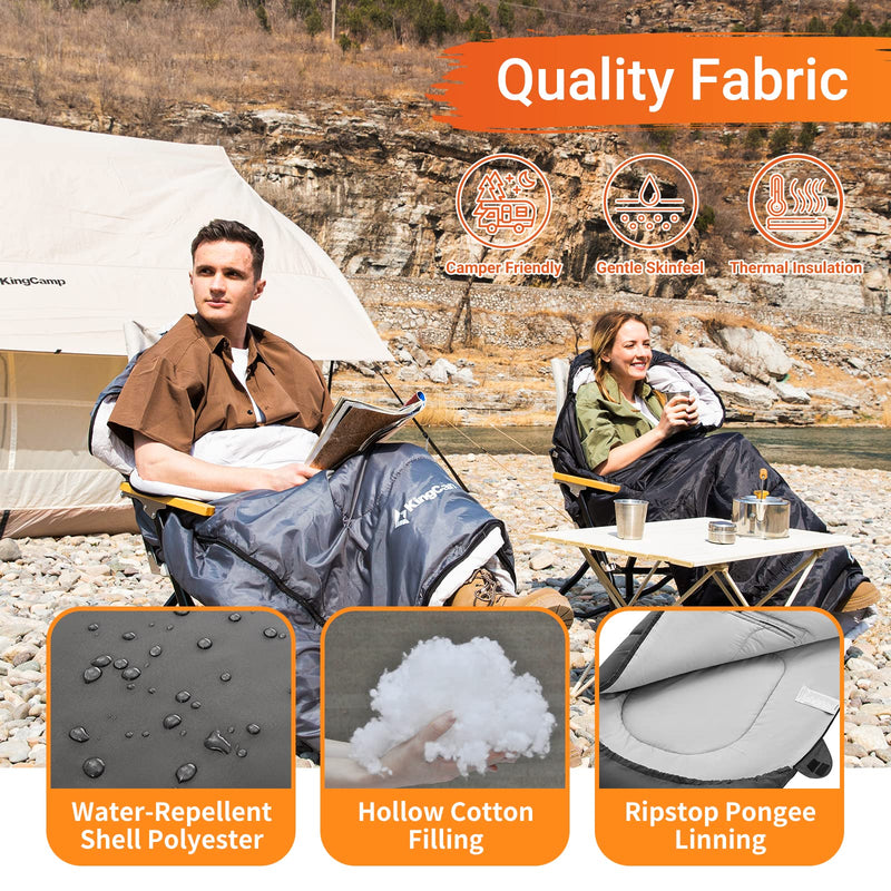 Load image into Gallery viewer, KingCamp LONA 250 Wearable Sleeping Bags Grey
