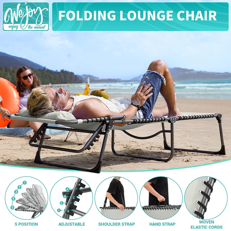 Load image into Gallery viewer, WEJOY 3-Folding Steel Cot Grey
