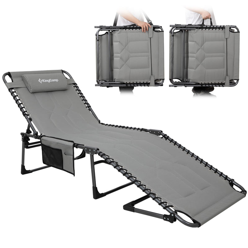 Load image into Gallery viewer, KingCamp MAGNOLIA B20 Folding Oversized Lounge Chair for Patio, Beach, Yard
