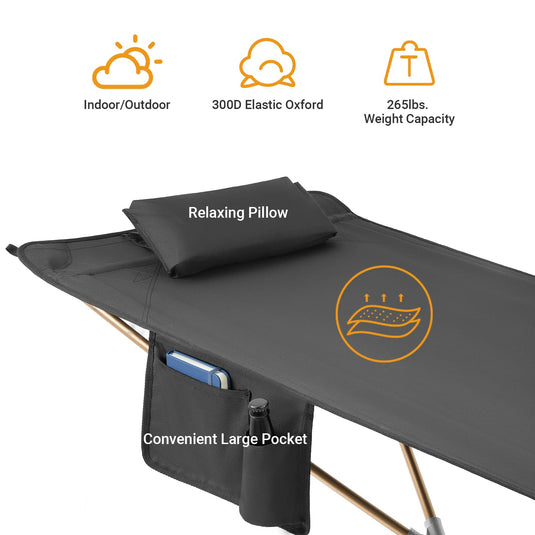 KingCamp Hammock With Stand Oversized Folding Camping Cots