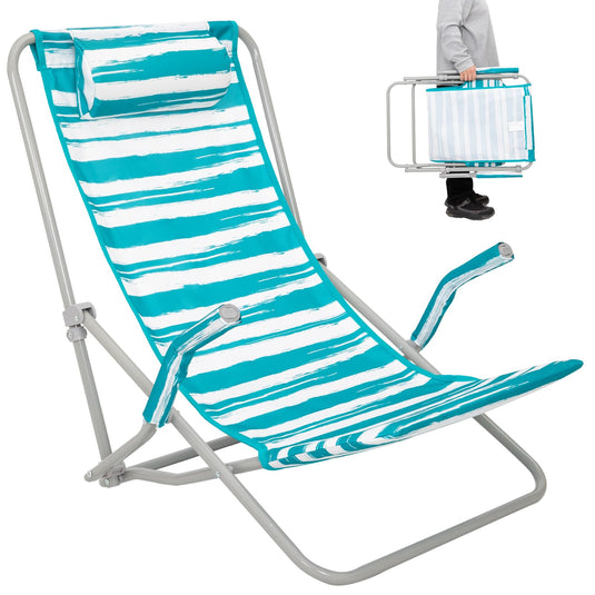WEJOY High Back Beach Chair With Padded Headrest