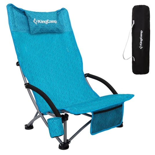 KingCamp High Mesh Back Low Sling Beach Chairs